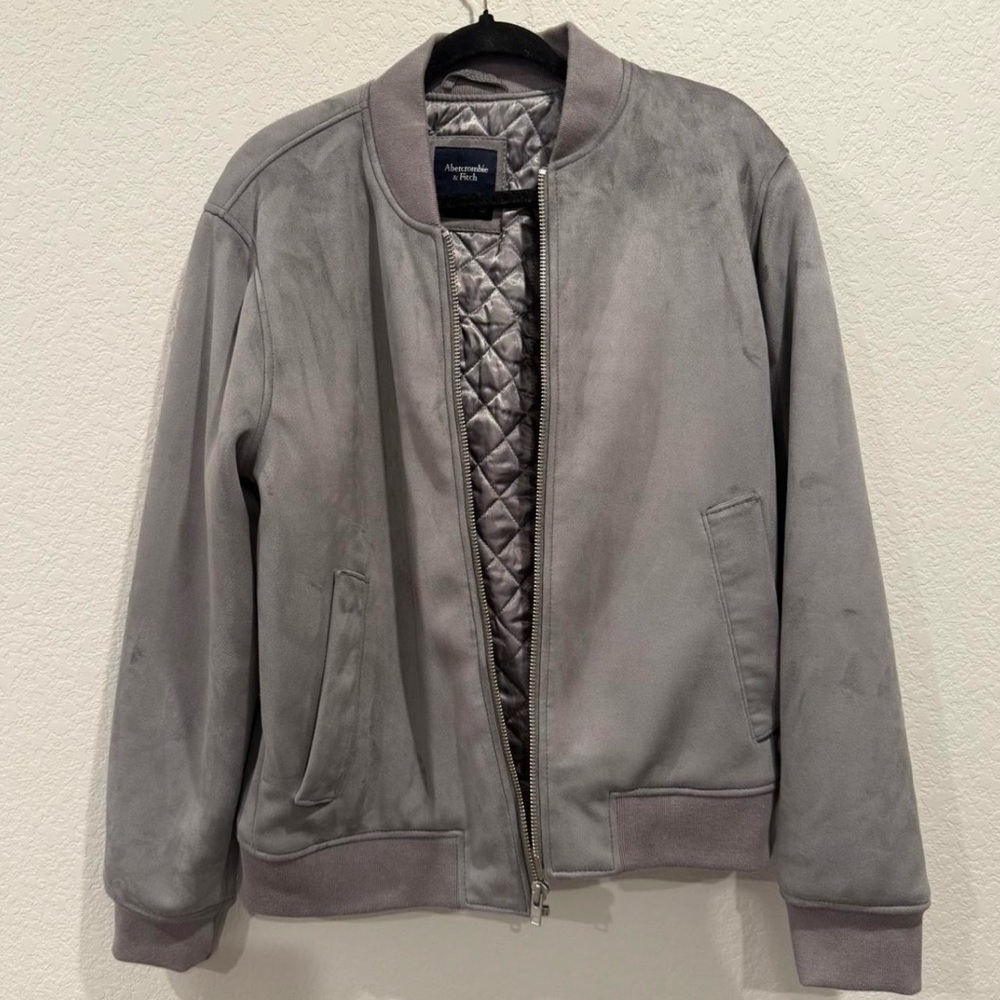 Men's Gray Bomber Jacket